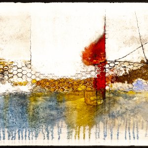 Segeln durch die Welt 70x100cm Acryl Mixed Media