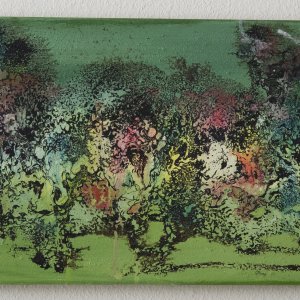Sehnsucht nach der Ferne 30x80cm Acryl Mixed Media