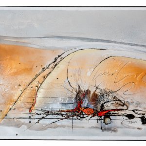 Skorpion 70x90cm Acrylmischtechnik auf Leinwand