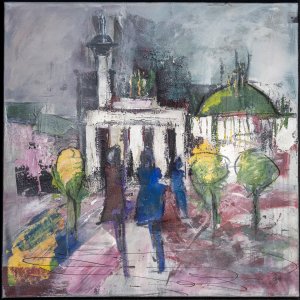 Berlin 80x80cm Acrylmischtechnik auf Leinwand