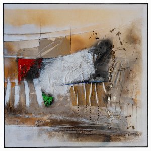 Millepiedi 2 70x70cm Acrylmischtechnik auf Leinwand