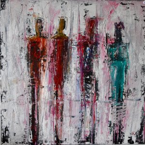 Girls from Ipanema 80x80cm Acryl Mixed Media