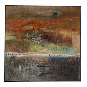 Herbstimpression 1, 50x50cm Acrylmischtechnik auf Leinwand
