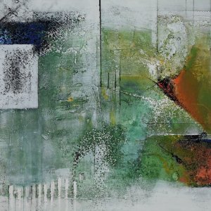 Green Love 70x100cm Acryl Mixed Media