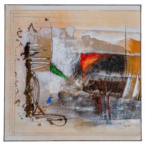 Millepiedi 1, 70x70cm Acrylmischtechnik auf Leinwand