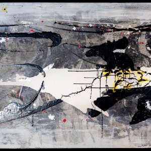 Eiszeit 80x140cm Acrylmischtechnik auf Leinwand