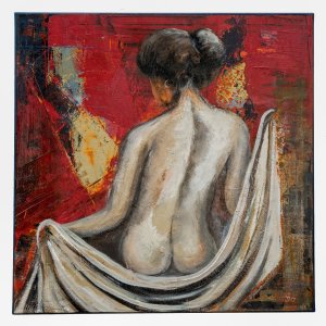 Intimität 80x80cm Acrylmischtechnik auf Leinwand