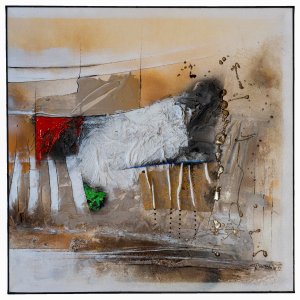 Millepiedi 2, 70x70cm Acrylmischtechnik auf Leinwand