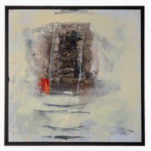 Structure 2, 80x80cm Acrylmischtechnik auf Leinwand