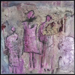 Lawendelduft 80x80cm Acrylmischtechnik auf Leinwand